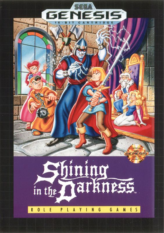 Shining in the Darkness box art for Sega Genesis